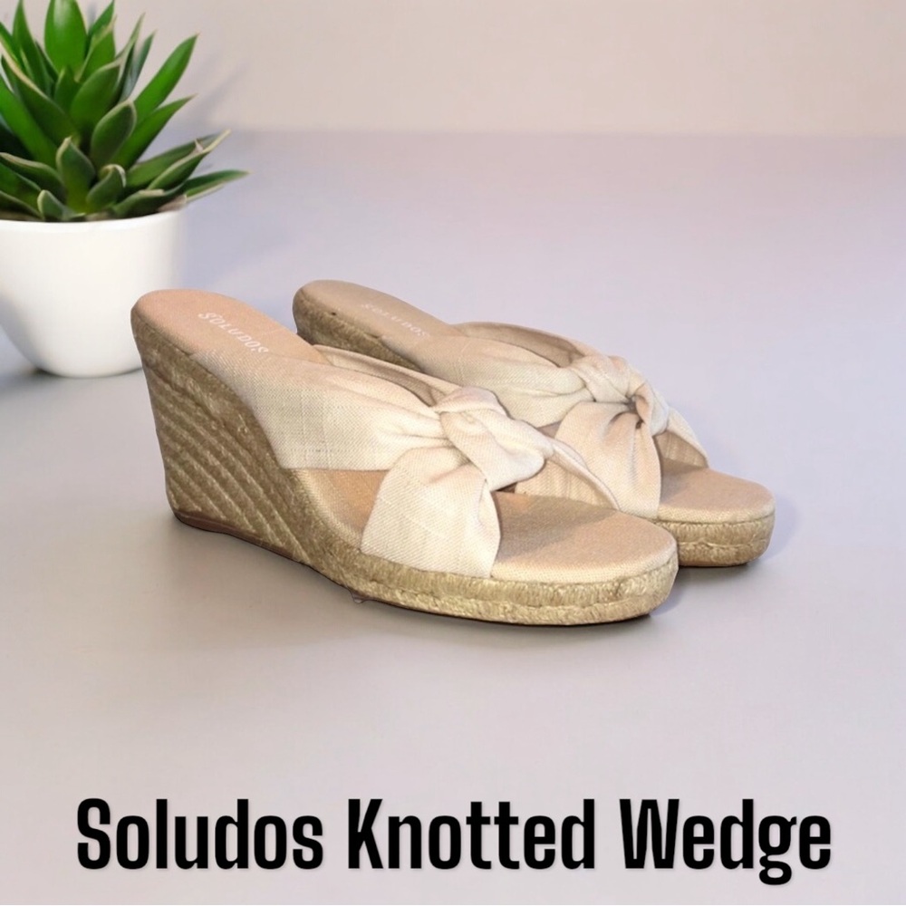 Soludos Knotted Wedge Shoe Size 11 NWT